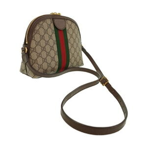 Gucci Ophidia GG Ebony Beige Bag Supreme Canvas Brown Shoulder